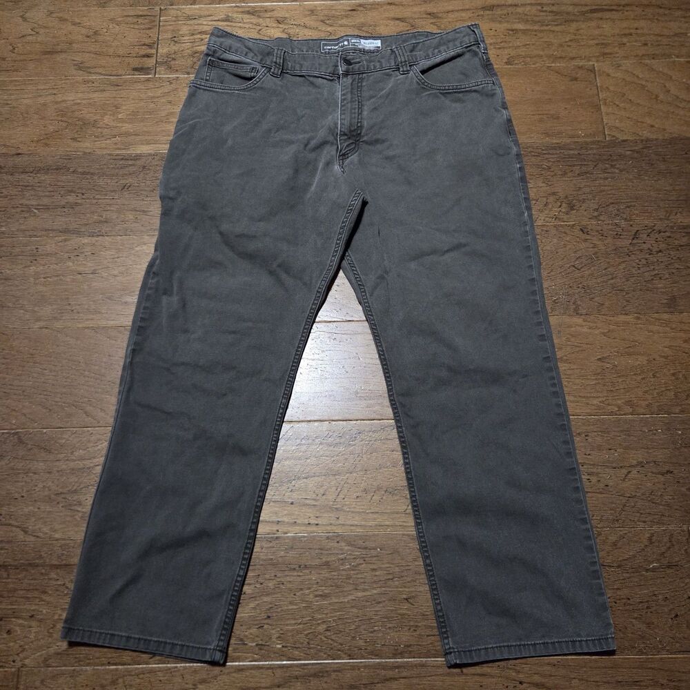 Carhartt Rugged Flex Relaxed Fit Canvas Work Pants Gray 38x30 BN2517-M 102517